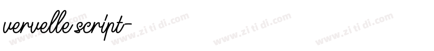 vervelle script字体转换